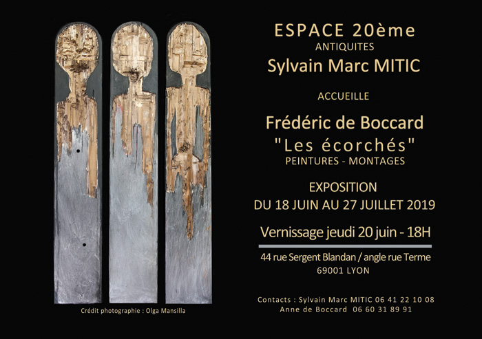 Frederic de Boccard : Les Ecorchés à l'Espace 20e